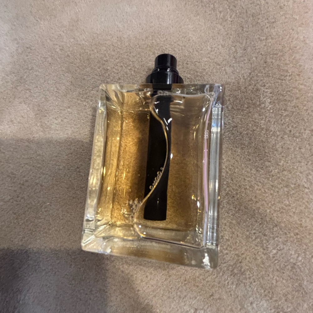 Elegant Clear and Black Perfume Bottle